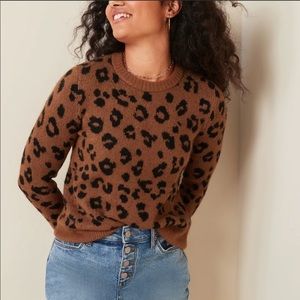 Old Navy Leopard Print Sweater